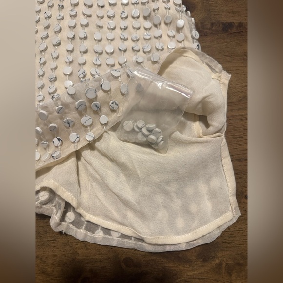 Haute Hippie Sequin Beaded Silk Tank Top | NWT | Size L - Picture 8 of 11